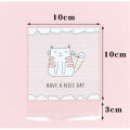 ถุงฝากาวใส่คุกกี้ (100 ใบ)  ใส่ขนม 10x10cm ลายการ์ตูน น่ารักมาก Timm House. 