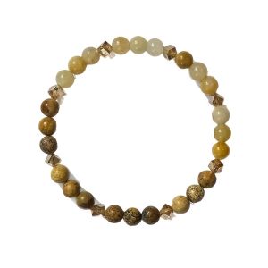 Bohemian Natural Citrine Stone Beaded Bracelet Promoting Abundance Success