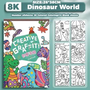 Kids Cartoon Coil Blank Drawing Book Coloring Book Art Painting Enlightenment Painting Book Graffiti
