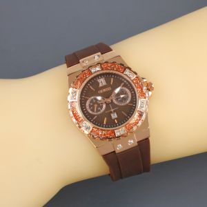 Box Exclusive Jam Tangan Guess Wayang VA-785RR / Jam Tangan Fashion Wanita Tali Rantai Diameter 34 cm
