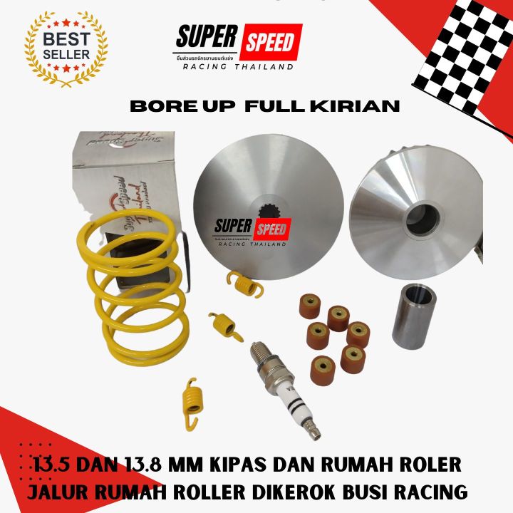 Paket CVT Full Spesifikasi Mio Smile: Tingkatkan Performa Motor Nmax, Mio J, Mio M3 dengan Pulley Bubut Racing