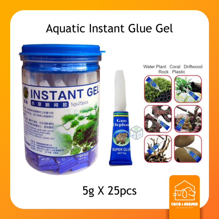Aquarium Instant Glue for Aqua Scaping Plant ( Fish Tank / Aquatic Plant ) Aquatic Stick Water