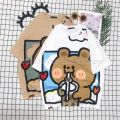Áo Thun Hoạt hình 3D Tay Lỡ in chuyển nhiệt Unisex From Rộng - Áo phông nữ mẫu mã cute dễ thương Freesize 38-65kg. 