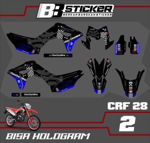 STICKER PREMIUM Setiker Decal CRF 150 L minimalis Fullbody-Dekal CRF 150 L Motor Trail Crf 28