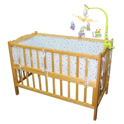 GIƯỜNG CŨI GỖ TRẺ EM MÀU TỰ NHIÊN VINANOI - VNC122 - GỖ THÔNG TỰ NHIÊN NHẬP KHẨU NGUYÊN KHỐI - CÓ BÁNH XE DI CHUYỂN TIỆN LỢI - KÍCH THƯỚC LỚN THOẢI MÁI KHI HOẠT ĐỘNG - DÙNG LÀM GIƯỜNG CHO BÉ SƠ SINH HOẶC CŨI CHO BÉ CHƠI
