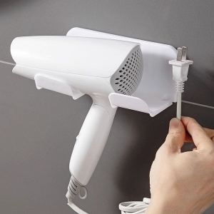 BB7 - Rak Gantung Penyimpanan Hairdryer Tempel Dinding Rak Tempat Holder Pengering Rambut Hairdryer
