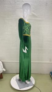 Anime Princess Green Dress Fiona Dress Shrek Cosplay Costume Halloween Fancy Fantasy Party Suit Roleplay for Woman Girls