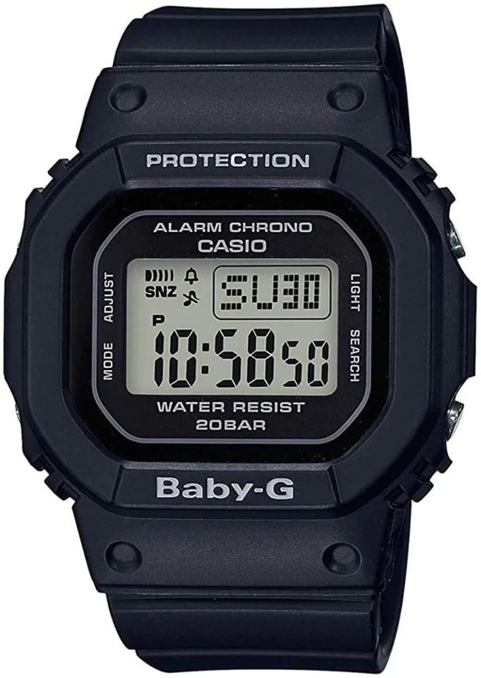 OFFICIAL WARRANTY Casio Baby G BGD 560 1 Standard Digital Black Resin Watch BGD560 BGD560 1DR BGD 560 1DR Lazada