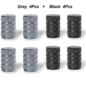 8Pcs Tire Valve Stem Caps Aluminium Tire Valve Cap Universal Valve Stem Covers Tire Caps for Cars Bikes Trucks SUVS Motorcycles