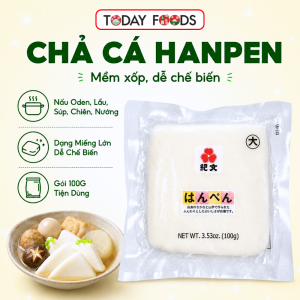 Chả cá Hanpen Kibun đông lạnh 100g | Chả cá mềm xốp kiểu Nhật nấu Oden lẩu súp chiên nướng