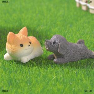 [COD] SUILEI 1PC Desk Accessories Figurines Miniatures Cute Cartoon Simulation Dog Micro Landscape Ornaments For Home Decoration