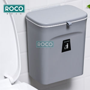 ROCO 7L/9L Multipurpose Kitchen Rubbishbin Dustbin Hanging Bin With Lid And Mountable Indoor Compost Bin
