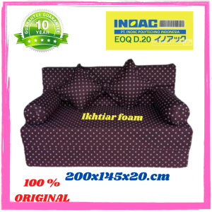 Sofa Bed Inoac Ruang tamu Sofabed Inoac no 3 tebal 20 cm 200 X 145 EOQ yellow D20 Asli sofa 3in1