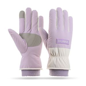 WATER Warm Winter Women Gloves Breathable Thickened Skiing Gloves Elastic Touchscreen Ladies Mitten Outdoor Sports