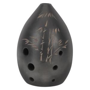 Truyền thống 8 Lỗ Gốm Ocarina đen Đất Sét Crafted du dương âm thanh gió cụ hiện nay cho những người đam mê văn hóa