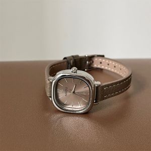 NOWNICE Square Dial Quartz Watch Adjustable Leather Strap Square Dial Watch Luxury Women Wristwatch Women