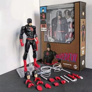 New Ct Toys Daredevil Figure Mafex 223 Black Version SHF Anime Action Figure Figurine Statue Movable Model Customized Gifts Toys