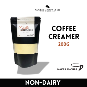 200g Non-Dairy Coffee Creamer – Smooth Creamy & Customizable | Makes 20 Cups | Resealable Pouch for Freshness