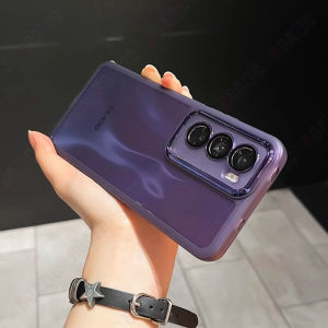 ROAZIC With Lens Films Phone Case for OPPO Reno 12 5G/OPPO Reno 12 Pro 5G/OPPO Reno 12F 5G Transparent Back Cover Plating Clear Soft TPU Shockproof Casing