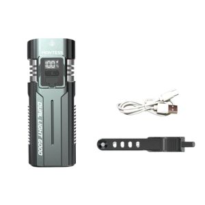 SERAPHYXO Màn hình kỹ thuật số Đèn trước xe đạp Dễ dàng cài đặt USB có thể sạc lại Đèn pha xe đạp Thực tế với dây đeo đèn xe đạp Đèn xe đạp dành cho đạp xe đường trường