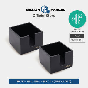 MillionParcel Bamboo Tissue Box Holder | Cocktail Napkin Holder | Kitchen Towel Holder | Paper Towel Holder