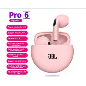 Pro6 TWS Bluetooth Earbuds Wireless Bluetooth Earphone Touch Control 9d Stereo Headset Build-in MIC earphones bluetooth original