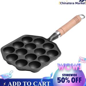 【Chinatera】14 หลุม Takoyaki ย่างแพนไม่ติด Octopus Ball Maker Octopus Baking Machine Octopus Ball Plate Gadgets อุปกรณ์ครัว