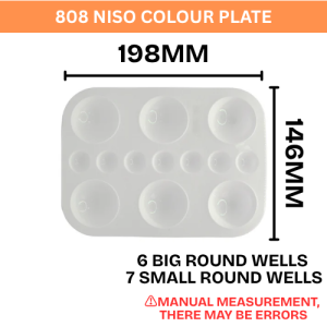 NISO / ASTAR Water Colour Palette / Pallet Solek / Plate 水彩调色盘 PAL808/ WCP6808 (PRICE FOR 1 PCS)