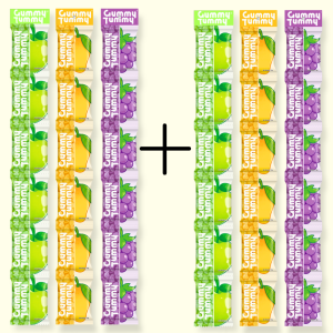 [NEW ITEM] B3T3 Gummy Tummy Assorted Gummy Candies 36Packs Mango Apple Grapes Flavor Sugarcoated Fruity Gummies For Birthday Lootbags Pangtindahan Wholesale