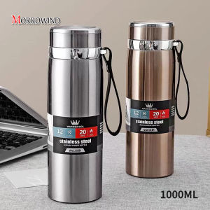 Portable Stainless Steel Water Bottle Outdoor Thermos 1000ml