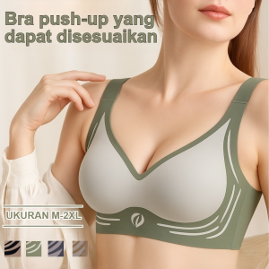Bra Push-up Nirkabel Anti Kendur Mengangkat Bra Wanita Dapat Disesuaikan Mengumpulkan Bra Olahraga Kebugaran Lari Tahan Benturan Anti Kendur
