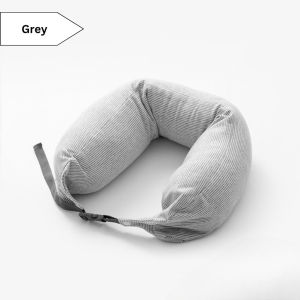 Ready Stock Lightweight Travel Neck Pillow Headrest Neck Support Bantal Leher U Shape Memory Foam Ergonomic Adjustable Portable Comfort Cushion Boleh Lipat Untuk Airplane Flight Kereta Office Pejabat Sandaran Kepala Selesa Cooling Cover Luggage