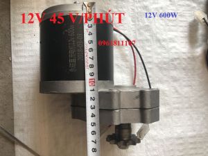 Motor giảm tốc 12V 600W có chổi than chế tạo robot — động cơ giảm tốc 12V 600w