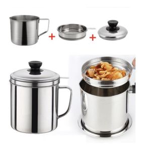 JA OIL POT 1.3Liter / WADAH SARINGAN MINYAK STAINLESS STEEL 1300ml / TEMPAT SARINGAN MINYAK GORENG