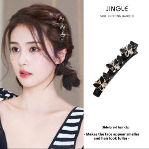 Jjt thanh lịch bướm bên kẹp tóc cho phụ nữ thời trang và linh hoạt phụ kiện