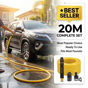 HYM High Pressure Water Gun Portable Car Washer Spray Nozzle Hose 20M 30M 40M For Washing Car/Garden