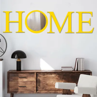 Home Hiasan Dinding Cermin 1 Set 4 Pcs 565cm x 185cm
