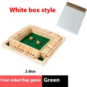 Creative Shut The Box Dice Game Large Wooden Smart Game Indoor Classic Family Math Game 多人桌面游戏