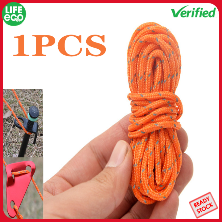 Life Eco 3MM Thick Reflective Rope 4 Meter Camping Tent Wind Rope
