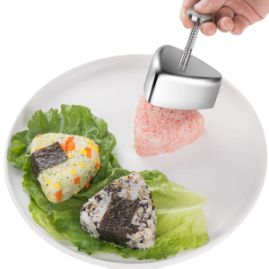 Onigiri Khuôn cơm thép không gỉ Quả Bóng Khuôn Tam Giác Hình Dạng Máy làm sushi Nhà Bếp Bento công cụ làm Cho Trẻ Em