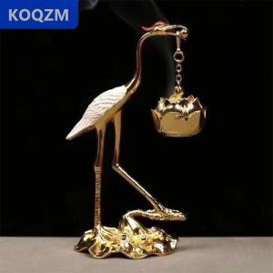 [COD] KOQZM Cần cẩu hương chủ bếp sen hương hợp kim cổ sen treo bếp trà lễ thủ công trang trí gia đình