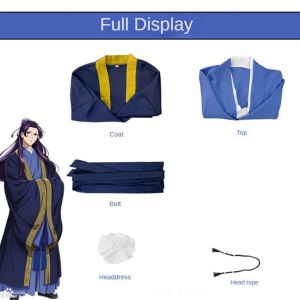 Local Ship Jinshi Cosplay Costume The Apothecary Diaries Complete Hanfu Robe Set for Men Anime Convention Halloween Party Outfit