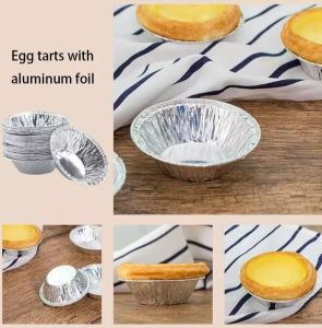 cetakan egg tart alumunium foil /cetakan pie susu 100 pcs