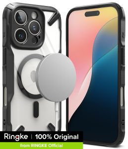 Ringke Fusion-X Mag Compatible with iPhone 16 Pro Max Case Cover Military Protection Transparent Hard Back Advanced Protection TPU Bumper iPhone 16 Pro Max Back Cover