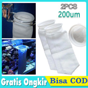 2Pcs Filter Toren Saringan Pelampung Toren Saringan Air Panjang 23 cm lebar 11 cm Filter Penjernih Air Torn Saringan Air Filter Bag Saringan