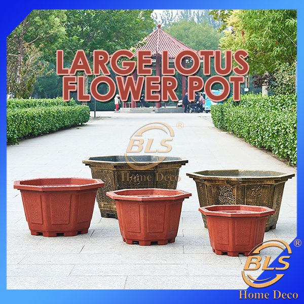 Octagon Large Lotus Pot Extra Large Flower Pot Gardening Water Lily