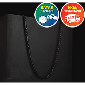 Kalung Titanium Pria Anti Karat Stainless Steel