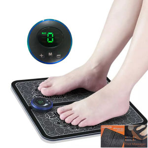 BBG Electric EMS Foot Massage Pad: Portable & Rechargeable Muscular Massager
