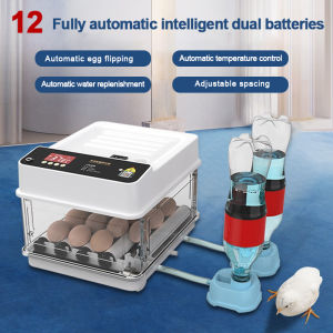 [COD]Fully Automatic Egg Incubator 130 Egg Incubator Intelligent Digital Hatcher Brooder with Temperature Control and Auto Turning for Hatching Chicken Duck Goose Quail Birds/Incubators for Farm