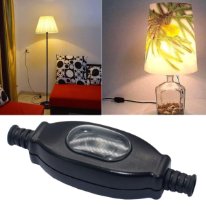 Black Waterproof Inline Cord Switch 3A 250V ON OFF Cord Lamp Rocker Switch For Lighting Appliances Power Switch